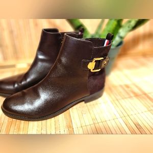 Mahogany brown booties